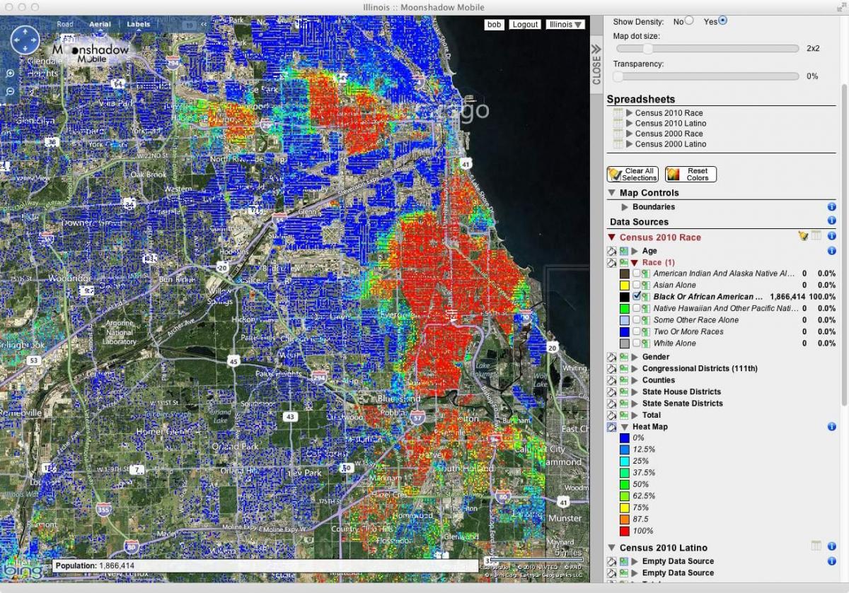 Chicago bắn điểm nóng bản đồ