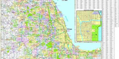 Bản đồ của Chicago đường cao tốc