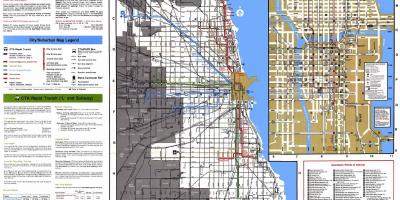 Tuyến xe buýt Chicago bản đồ