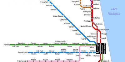 Bản đồ của metro Chicago