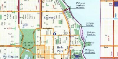 Chicago xe đạp lane bản đồ