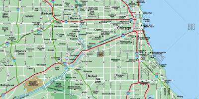 Bản đồ khu vực Chicago