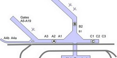 Mdw sân bay bản đồ