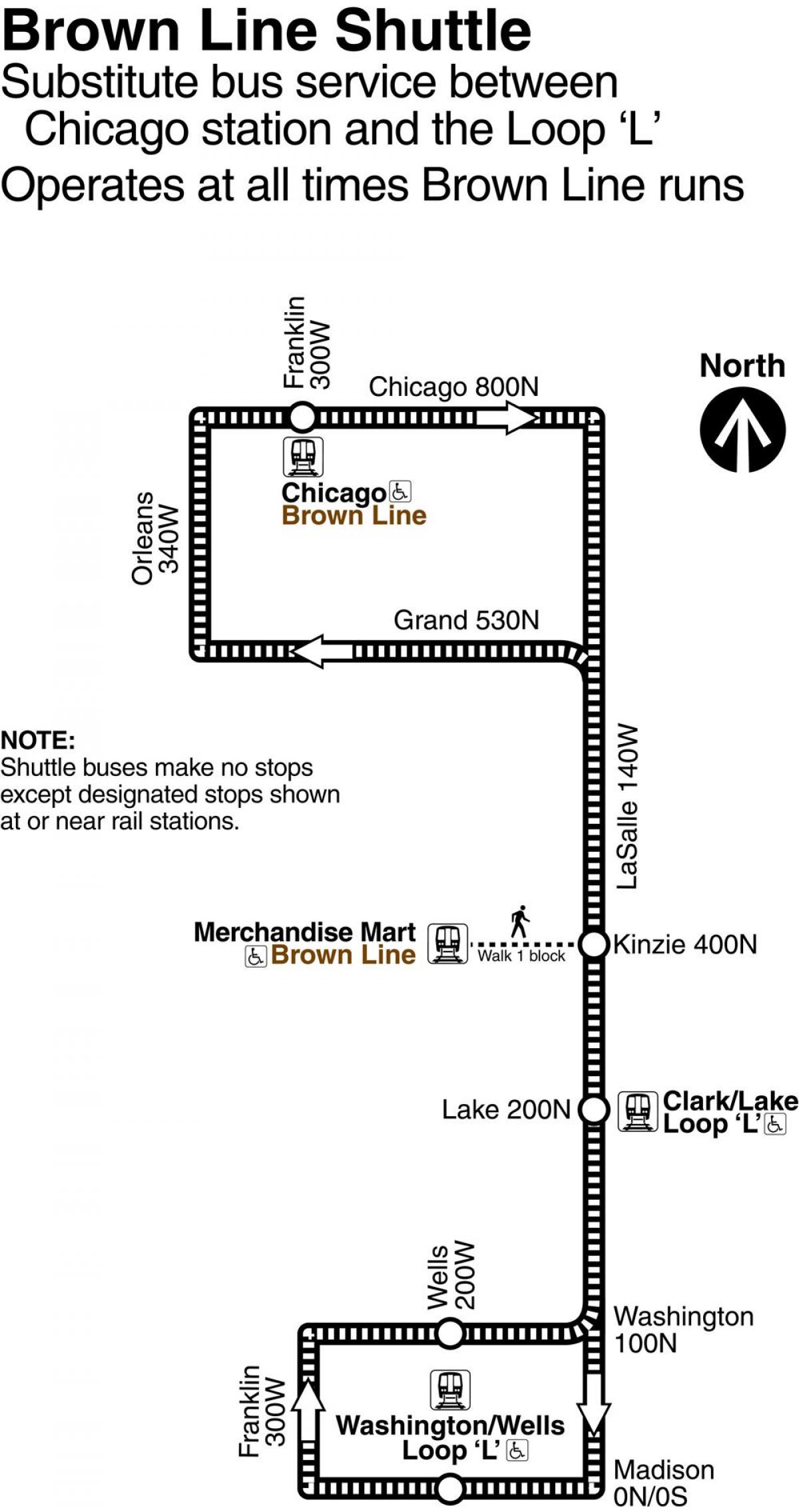 Chicago brown dòng bản đồ