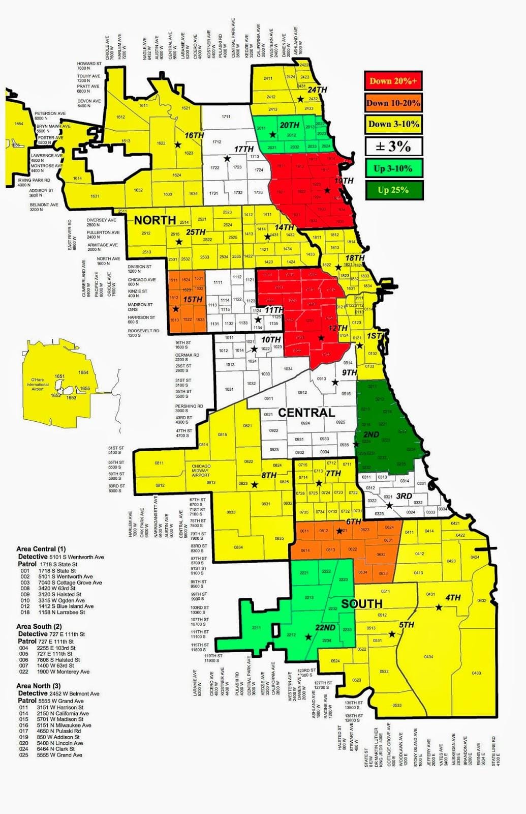 Cảnh sát Chicago bản đồ tội phạm