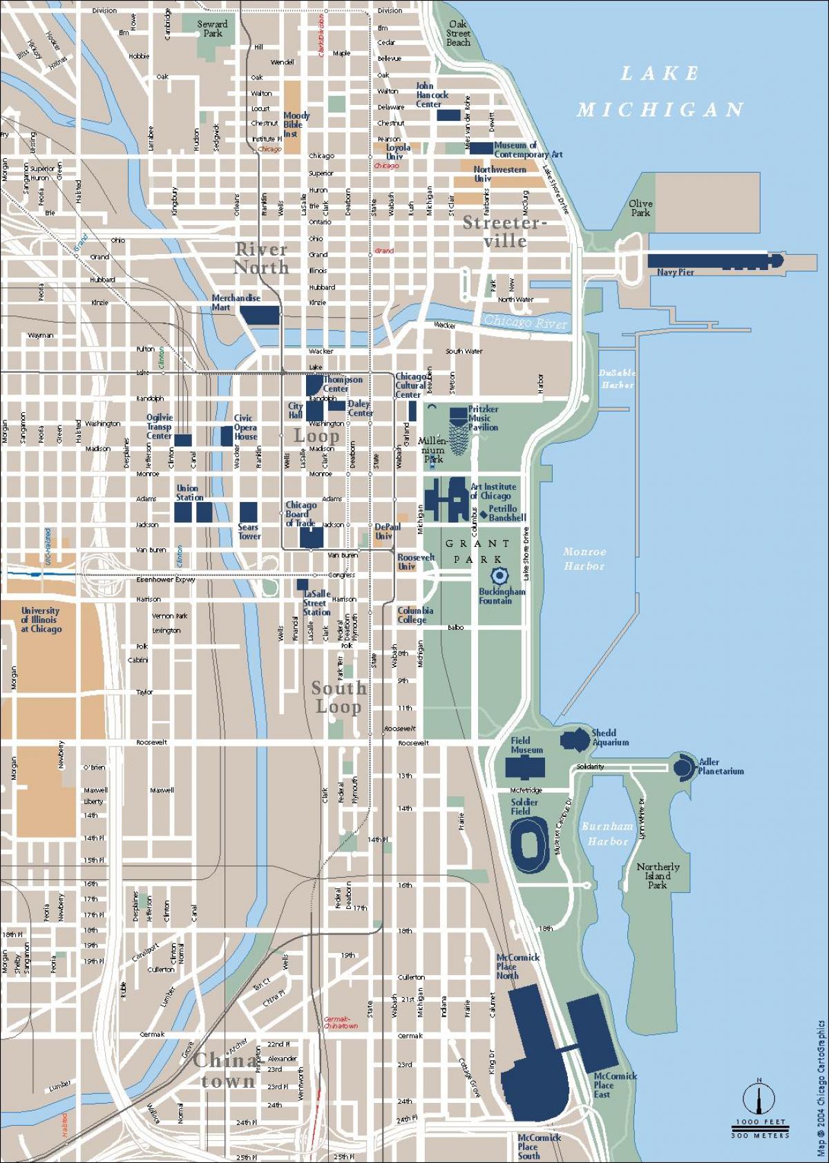 giao thông bản đồ Chicago