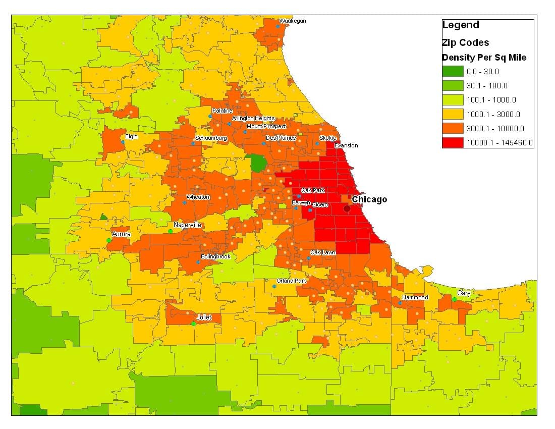 nhân bản đồ của Chicago