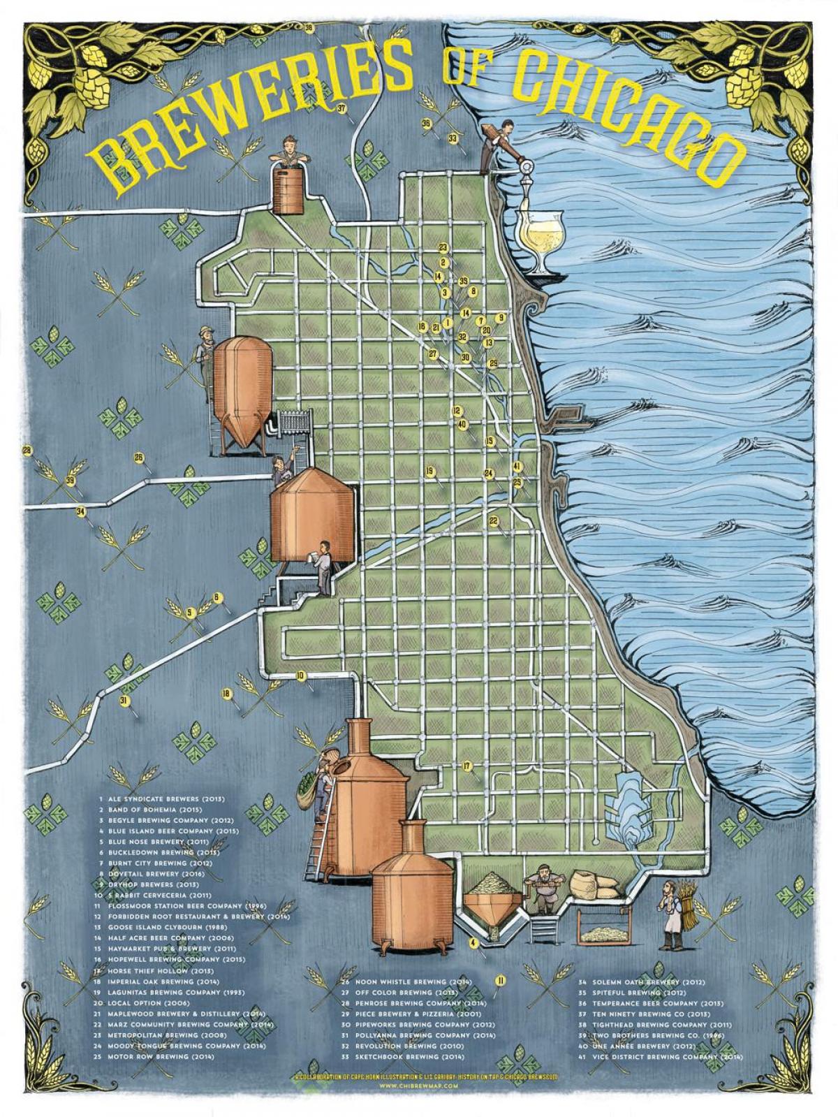 Chicago bia bản đồ