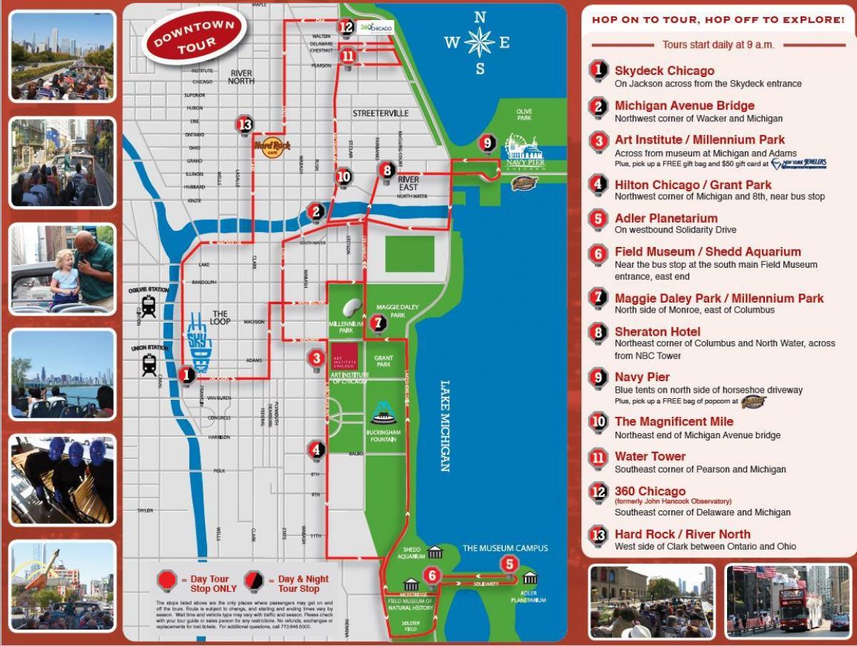 humvee Chicago bản đồ du lịch
