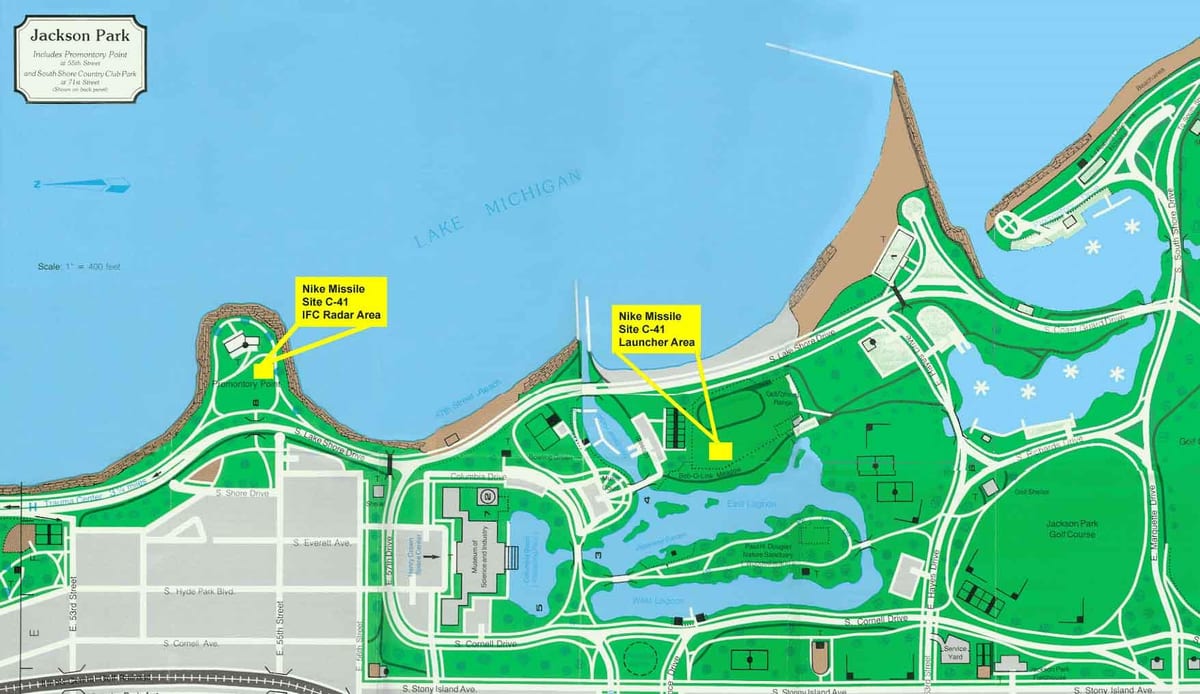 bản đồ của Jackson park Chicago