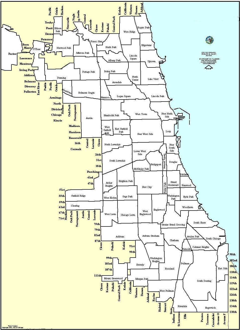 quy hoạch bản đồ Chicago