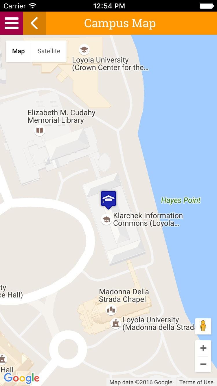 bản đồ của trường đại học phương Chicago