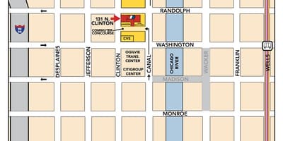 Vi trạm Chicago bản đồ