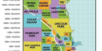 Khu dân cư ở Chicago bản đồ