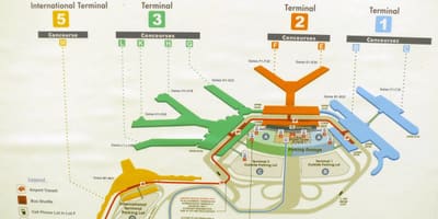 Bản đồ Chicago O Hare sân bay