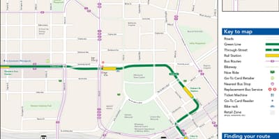 Xanh bản đồ đường Chicago
