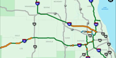 Chicago tuyến đường thu phí bản đồ