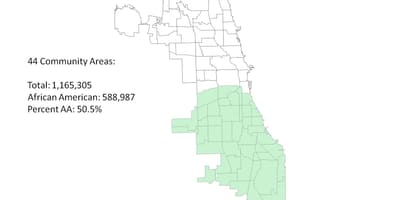 Phía nam Chicago bản đồ