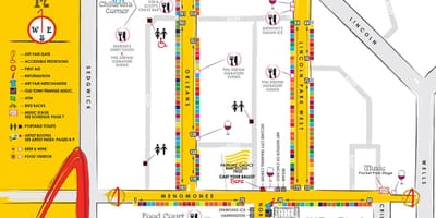 Bản đồ của old town Chicago
