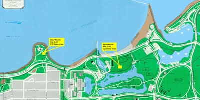 Bản đồ của Jackson park Chicago