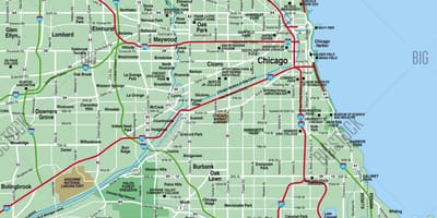 Bản đồ khu vực Chicago