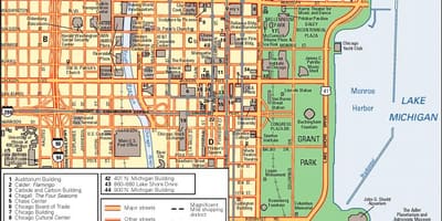 Chicago bản đồ trung tâm